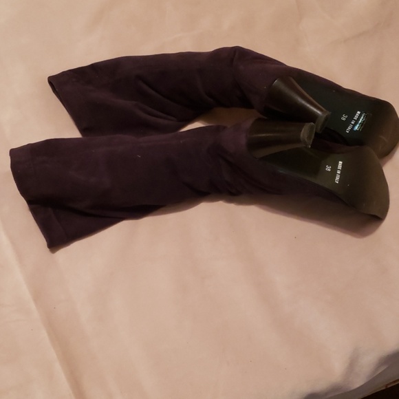 Oliver Black Suede Boots/ Slip-on. Sz 8 - Picture 3 of 5